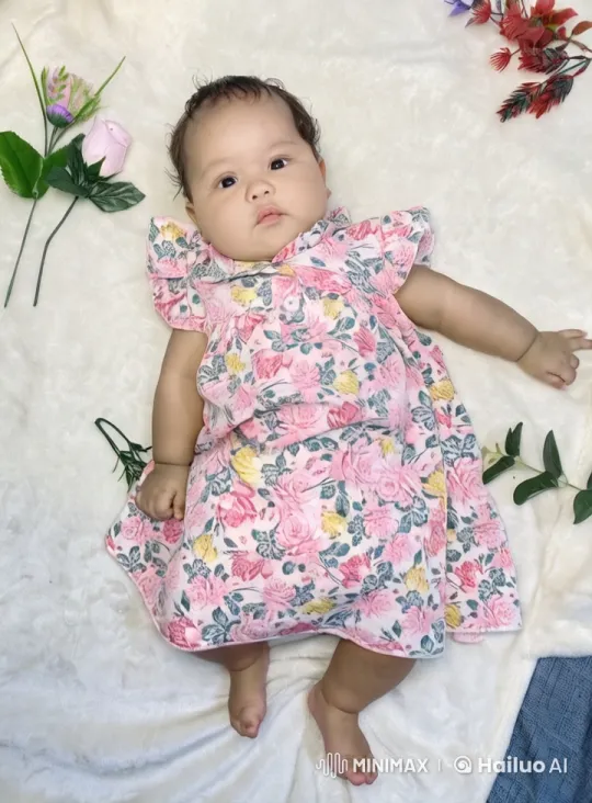 Baby Dancing Delightfully in Floral Dress – AI Generated Video | Hailuo AI