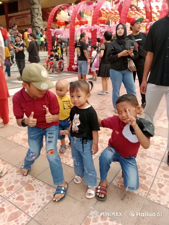 Children Display Energetic Kungfu in Festive Setting – AI Generated Video | Hailuo AI