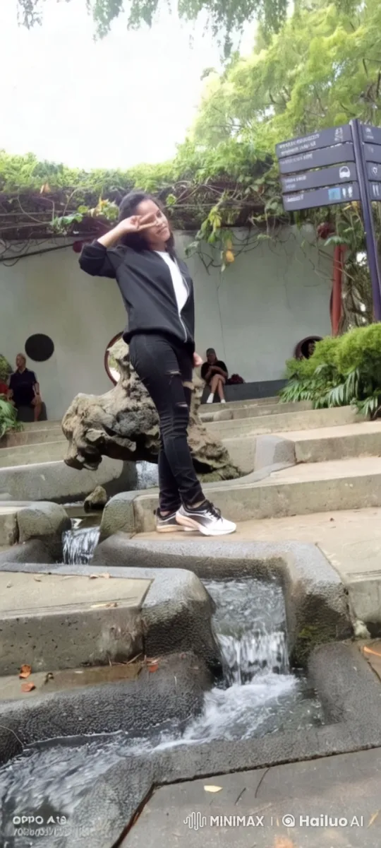 Young Dancer Embraces Freedom in Serene Garden Setting – AI Generated Video | Hailuo AI