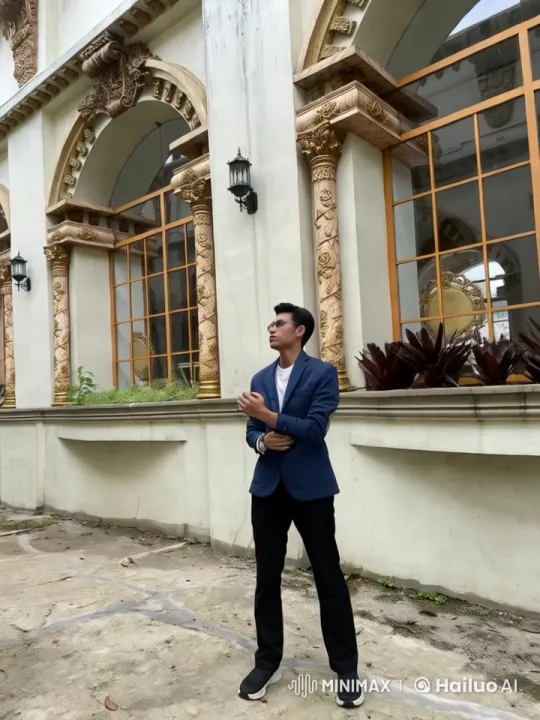 Kungfu Artist Prepares Dynamic Jump in Elegant Setting – AI Generated Video | Hailuo AI