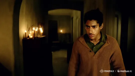 Young Man Navigates Haunted Mansion in Tense Adventure – AI Generated Video | Hailuo AI