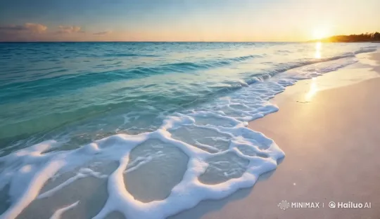 Tranquil Sunset at the Ocean's Edge – AI Generated Video | Hailuo AI