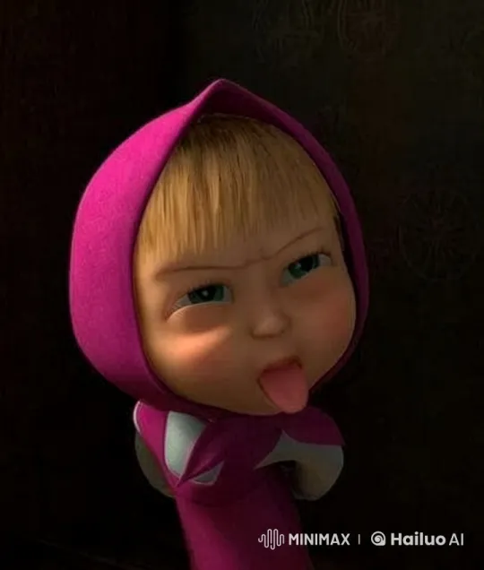 Vibrant Pink Hooded Figure Against Textured Dark Background – AI Generated Video | Hailuo AI
