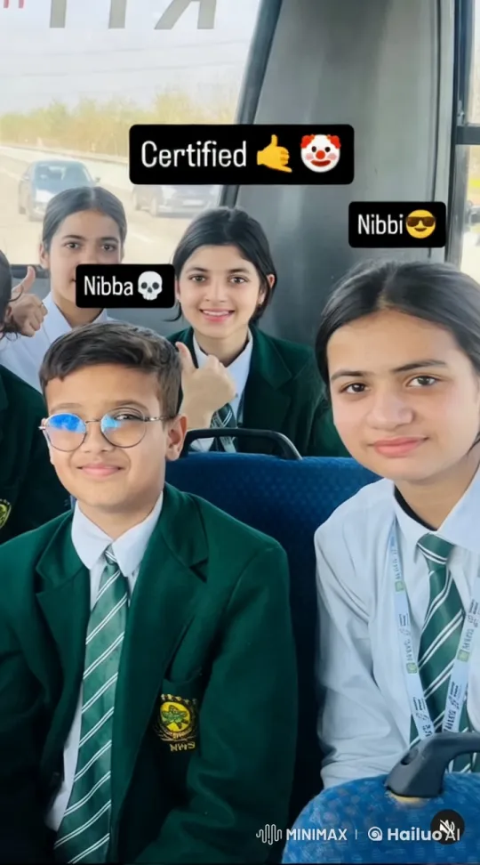 School Children's Brief Fight on a Lively Bus – AI Generated Video | Hailuo AI