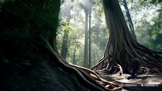 Nature's Roots Enslave Humanity in Majestic Forest – AI Generated Video | Hailuo AI