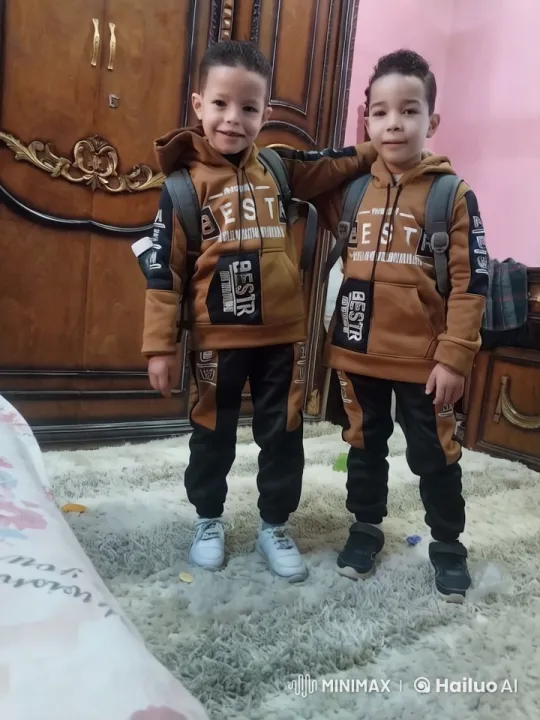 Boys in Cozy Room with Matching Hoodies – AI Generated Video | Hailuo AI