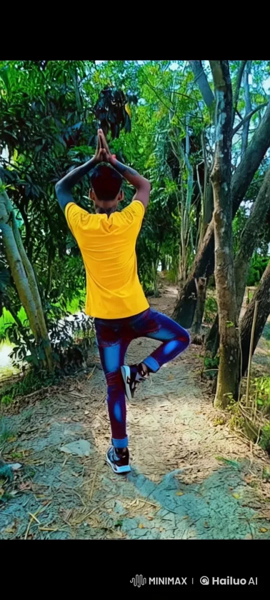 Yoga in the Forest: Serenity Amidst Nature's Beauty – AI Generated Video | Hailuo AI