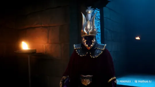 Mysterious Big Purple Cobra Commands Attention in Ancient Castle – AI Generated Video | Hailuo AI