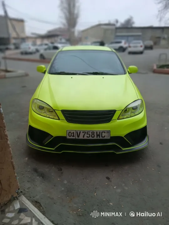 Neon Green Car Showcases Sleek Design in Urban Setting – AI Generated Video | Hailuo AI