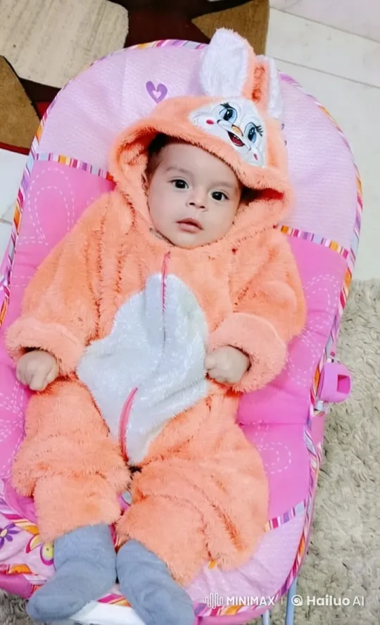 Baby in Bunny Suit Joyfully Dancing – AI Generated Video | Hailuo AI