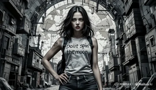 Urban Street: Woman and Graceful Panther Encounter – AI Generated Video | Hailuo AI