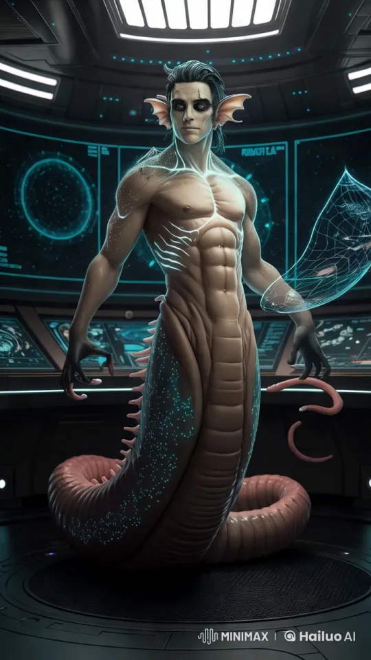 Futuristic Monster in High-Tech Control Room – AI Generated Video | Hailuo AI