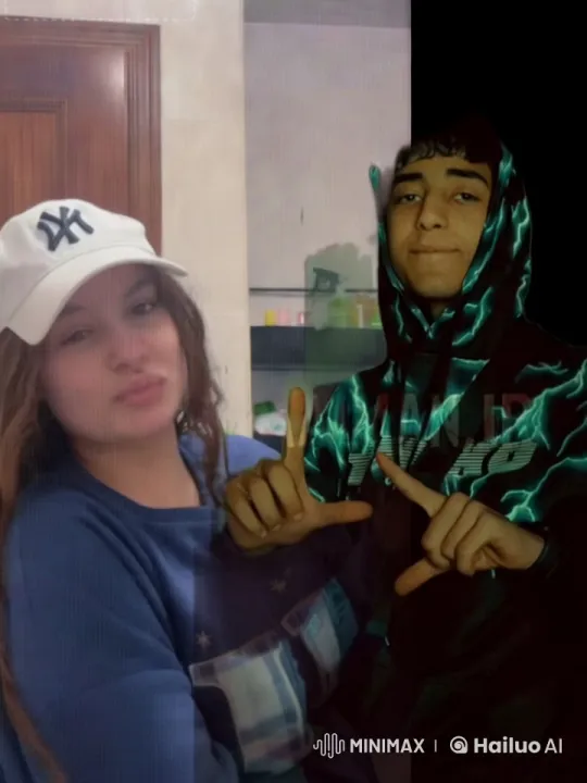Teen Couple's Romantic Moment in Colorful Attire – AI Generated Video | Hailuo AI