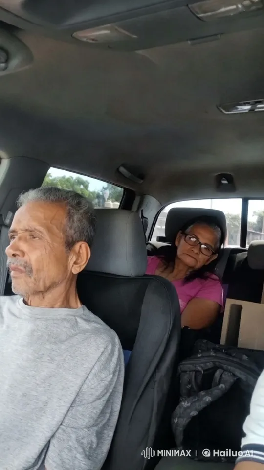 Elderly Couple's Tender Kiss in Car Captured – AI Generated Video | Hailuo AI