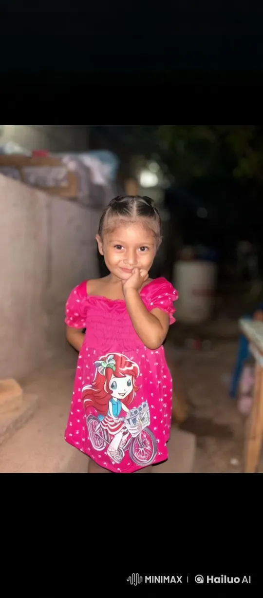 Young Girl in Pink Dress in Intimate Outdoor Setting – AI Generated Video | Hailuo AI