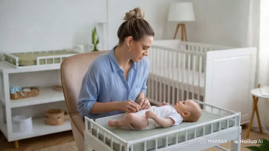 Mother's Tender Care in a Serene Nursery – AI Generated Video | Hailuo AI