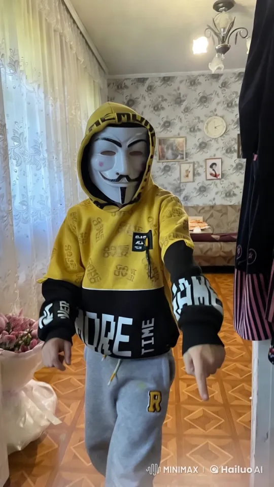 Dancer in Cozy Room with Floral Wallpaper – AI Generated Video | Hailuo AI
