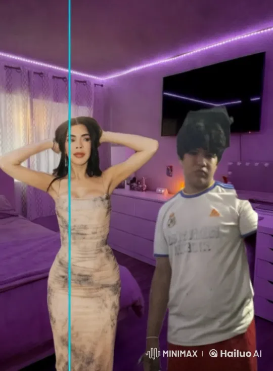 Romantic Moment in Cozy Modern Bedroom – AI Generated Video | Hailuo AI