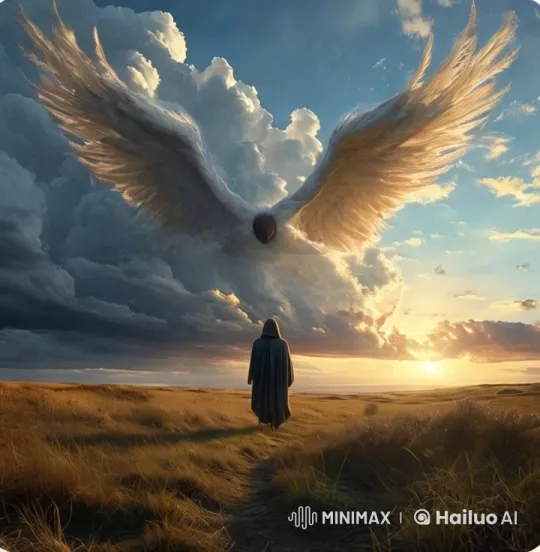 Angel of the Golden Field at Sunset – AI Generated Video | Hailuo AI