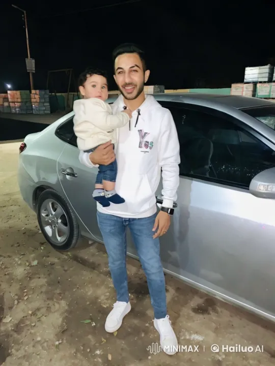 Man and Child Bonding in Nocturnal Parking Scene – AI Generated Video | Hailuo AI