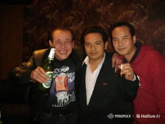Three Friends Enjoy Drinks in Cozy Setting – AI Generated Video | Hailuo AI