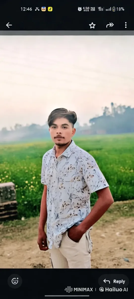 Tranquil Field: Aesthetic Portrait of a Young Man – AI Generated Video | Hailuo AI