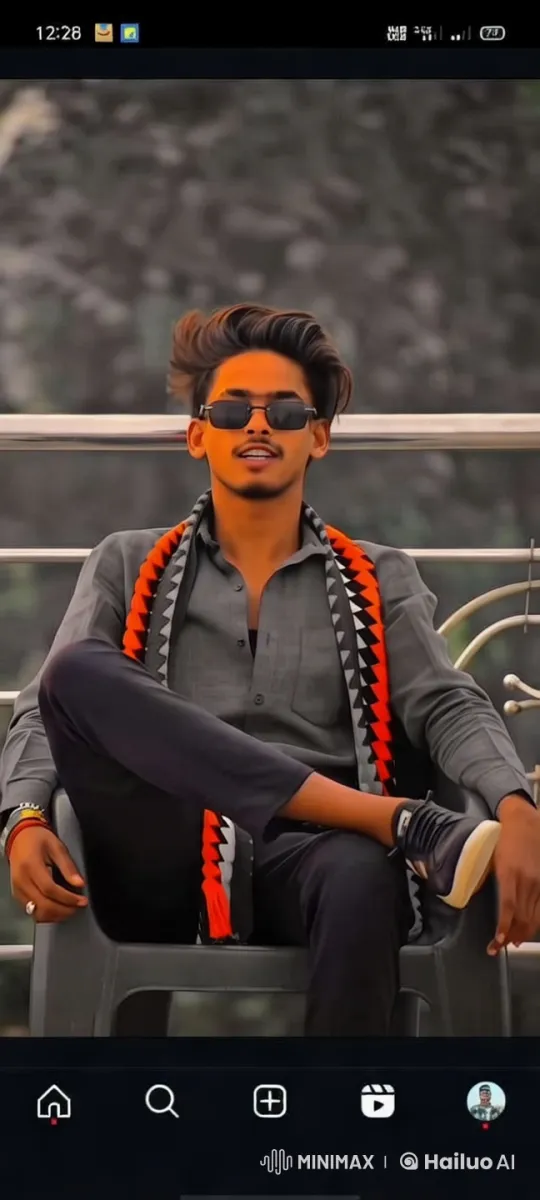 Chilled Young Man in Nature-Inspired Setting – AI Generated Video | Hailuo AI