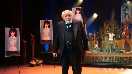 Old Magician Reveals Hidden Identity as Female Illusionist – AI Generated Video | Hailuo AI