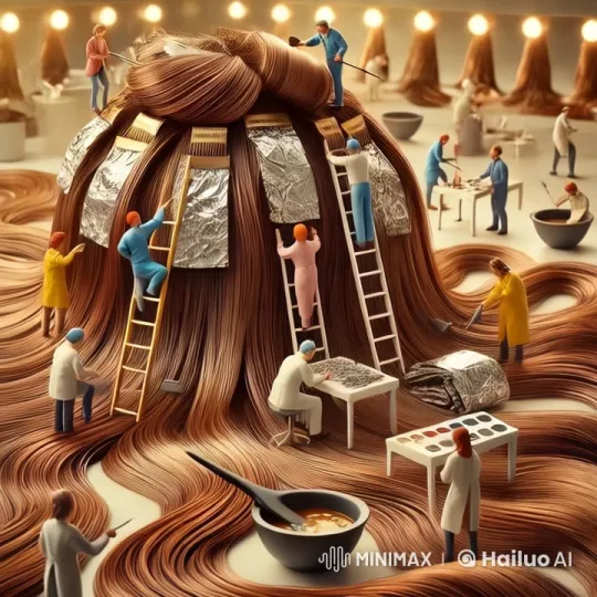 Miniature Hair Styling Artistry in Whimsical Salon Setting – AI Generated Video | Hailuo AI