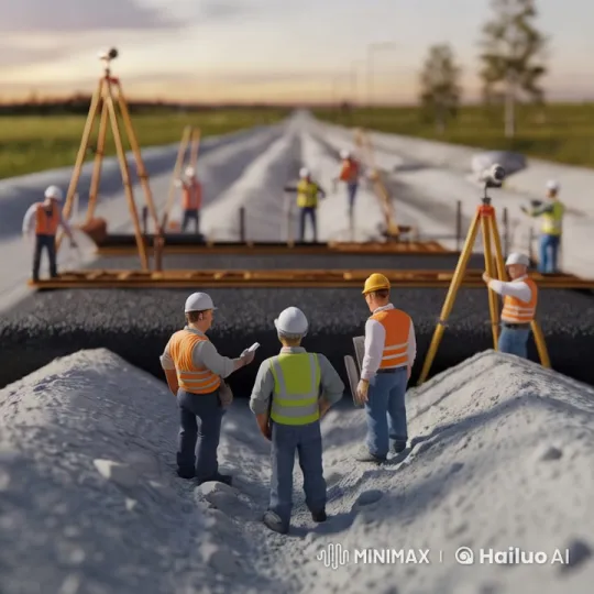 Sunset Construction Site: A Day's Work Unfolds – AI Generated Video | Hailuo AI