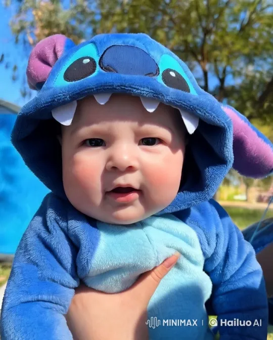 Baby in Stitch Costume Performs Kungfu in Park – AI Generated Video | Hailuo AI