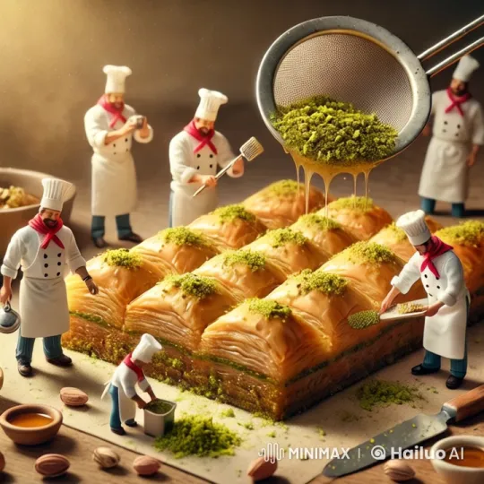 Tiny Chefs Craft Middle Eastern Ramadan Sweets – AI Generated Video | Hailuo AI