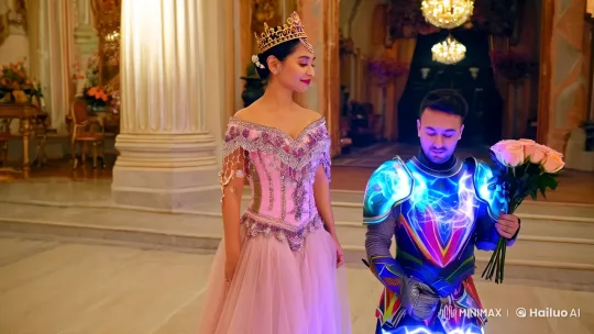 Regal Dancer and Modern Knight Exchange Roses – AI Generated Video | Hailuo AI