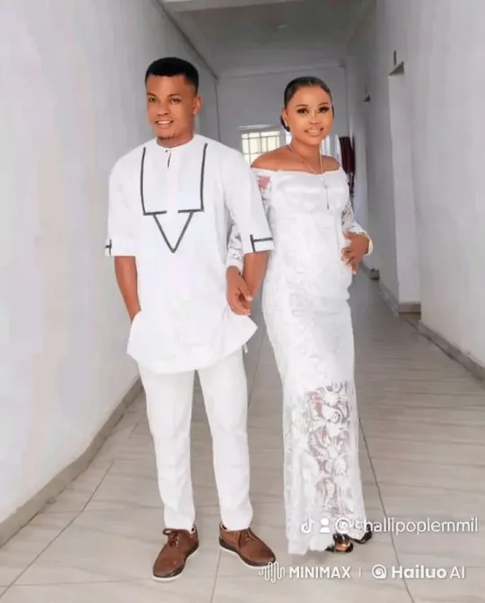 Elegant Couple Walking Gracefully Down Minimalist Corridor – AI Generated Video | Hailuo AI