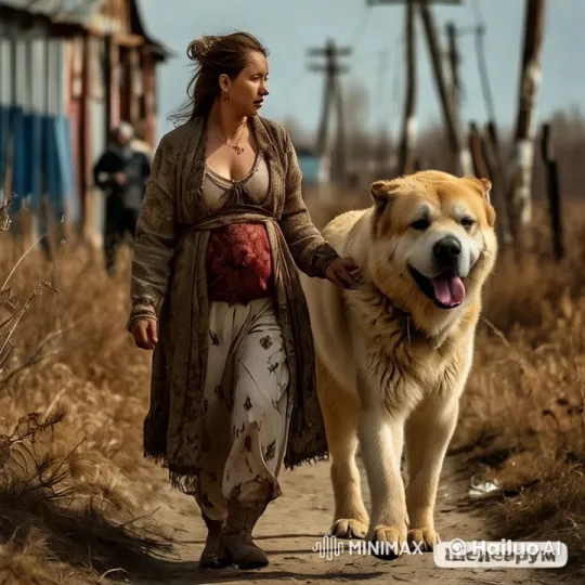 Rural Path: Girl Smiles, Dog Runs, Wind Blows – AI Generated Video | Hailuo AI