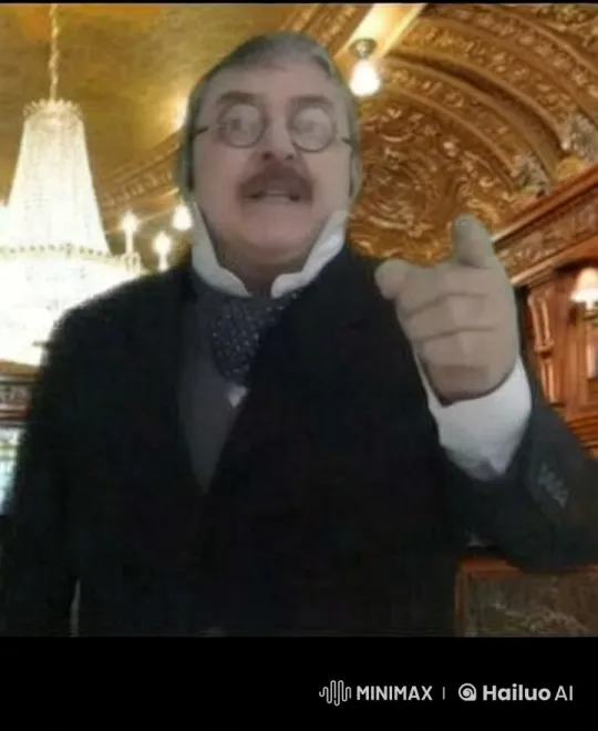 Sophisticated Man Commands Attention in Luxurious Setting – AI Generated Video | Hailuo AI