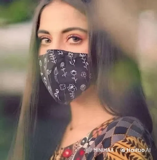 Woman in Patterned Dress Amidst Verdant Nature – AI Generated Video | Hailuo AI