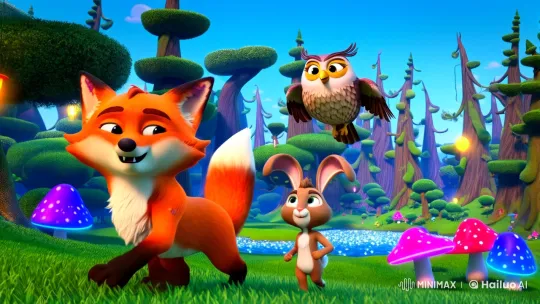Magical Forest Adventure: Animal Friends' Whimsical Journey – AI Generated Video | Hailuo AI