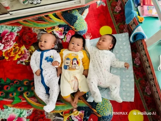 Babies Dance and Play Kungfu on Colorful Mat – AI Generated Video | Hailuo AI