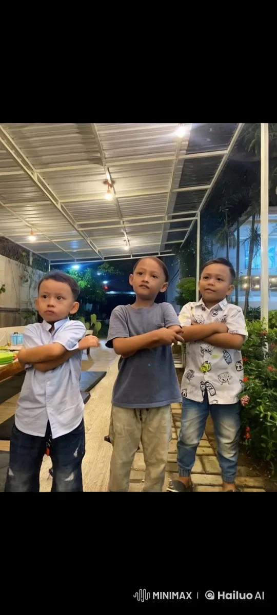 Boys Display Synchronized Kungfu in Stylish Outdoor Setting – AI Generated Video | Hailuo AI