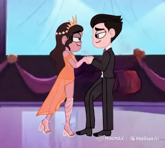 Elegant Couple Dancing a Waltz in Grand Ballroom – AI Generated Video | Hailuo AI