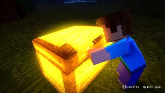 Adventurer Discovers Enchanted Treasure in Glowing Chest – AI Generated Video | Hailuo AI