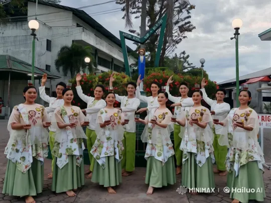Traditional Dancers Perform Candlelit Ritual in Serene Garden – AI Generated Video | Hailuo AI