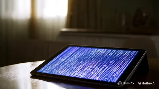 Butterfly Transforms into Digital Code on Tablet – AI Generated Video | Hailuo AI