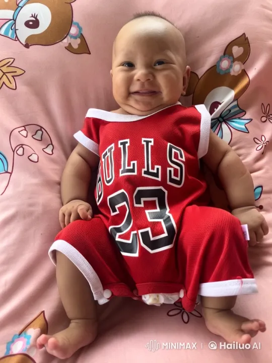 Baby Dancing Enthusiastically in 'Bulls 23' Outfit – AI Generated Video | Hailuo AI