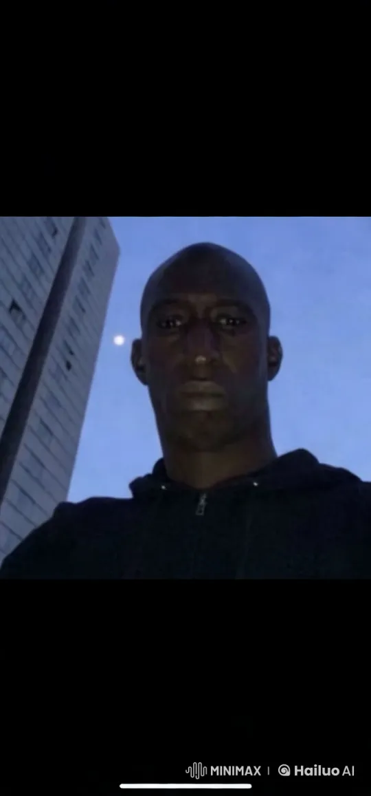 Man's Tearful Emotion Against Moonlit Cityscape – AI Generated Video | Hailuo AI
