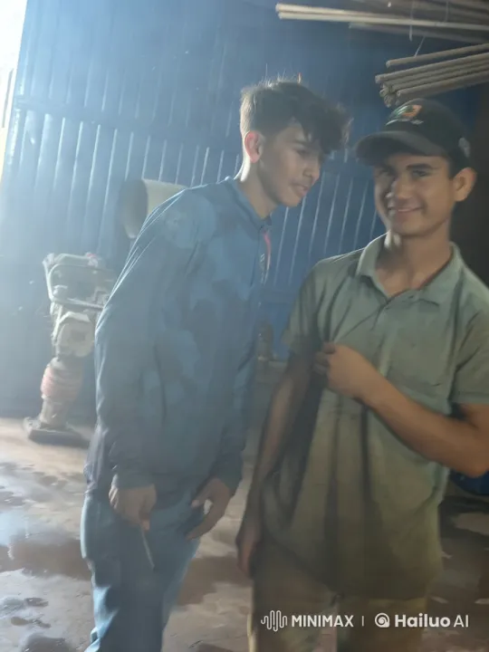 Intimate Kiss Between Boys in Industrial Setting – AI Generated Video | Hailuo AI