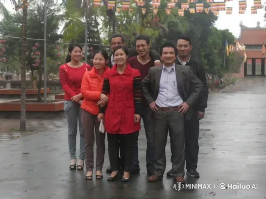 Casual Group Amidst Colorful, Wet Landscape – AI Generated Video | Hailuo AI