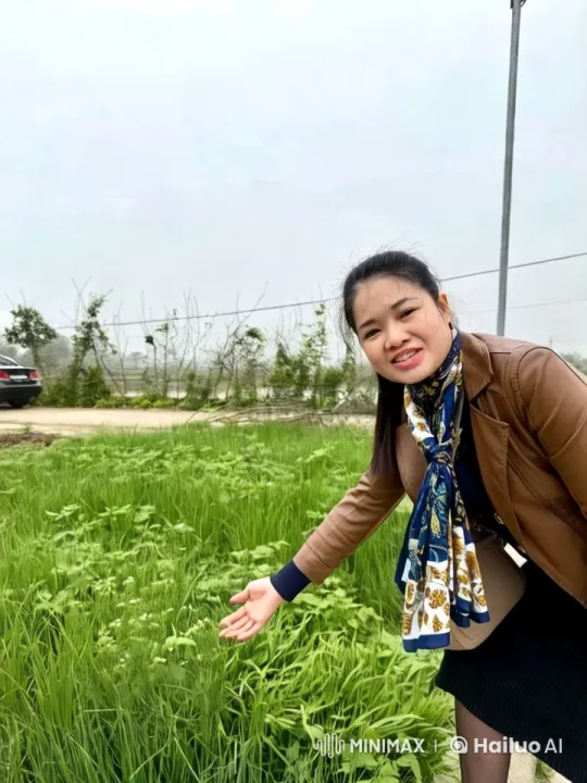 Woman in Nature: Touching Greenery in Rural Scenery – AI Generated Video | Hailuo AI