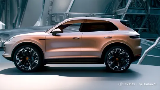 Porsche Cayenne Concept: Futuristic Design Showcased in Aesthetic Film Clip – AI Generated Video | Hailuo AI
